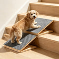 2Pcs Dog Ramp for Stairs, Adjustable Foldable Ramp for Small Dogs