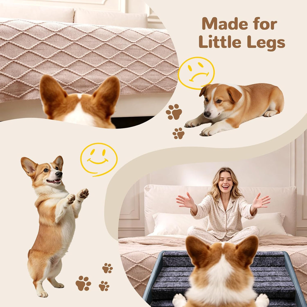 Pet Stairs for beds Foldable Dog Steps for high beds