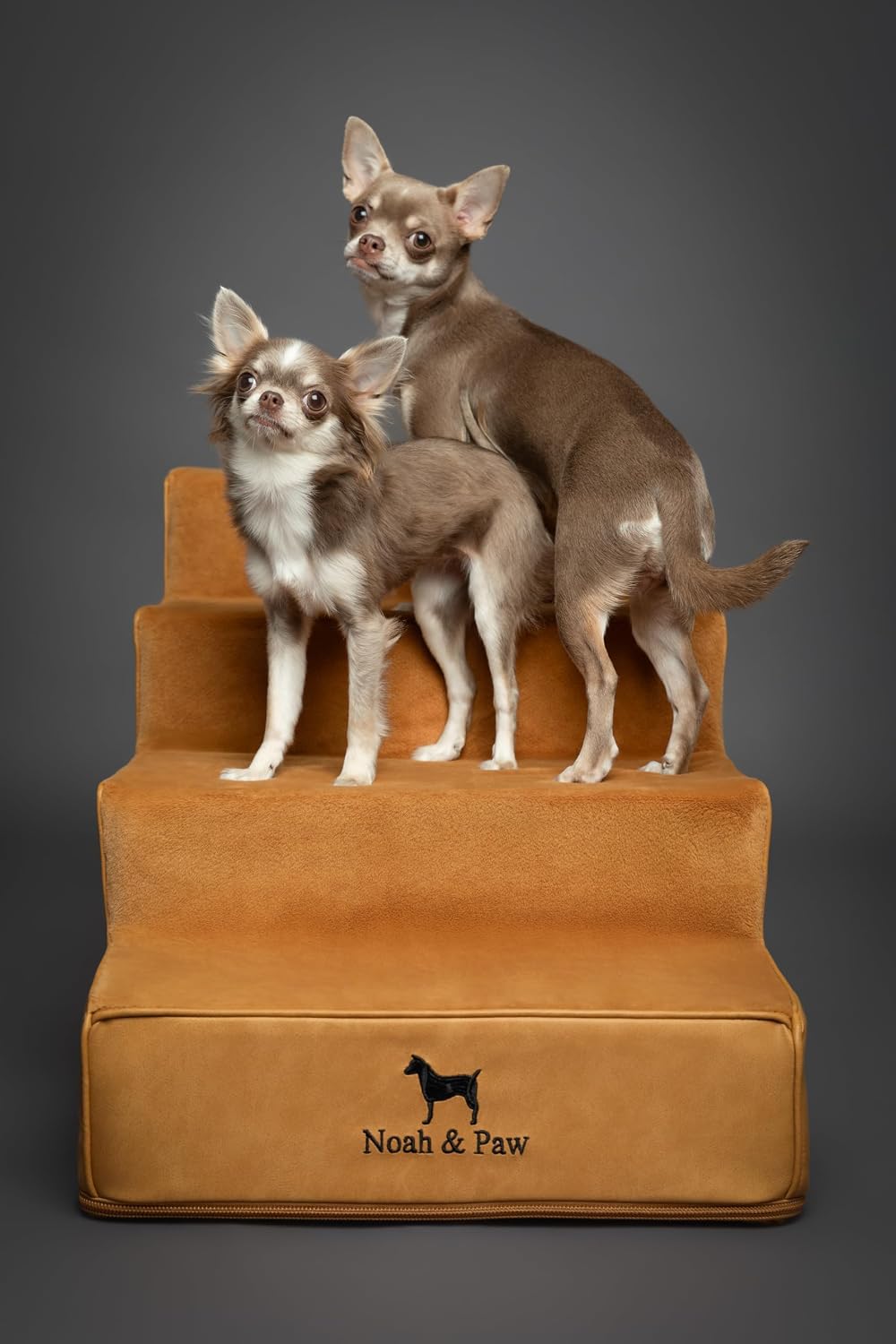 Noah & Paw Dog Steps for Bed, Up to 150lb, Extra Wide Dog Stairs for Bed