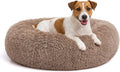 MIXJOY Orthopedic Dog Bed Comfortable Donut Cuddler Round Pet Beds Ultra Soft Washable Dog and Cat Cushion (20''/23''/27''/30'') (27'', Brown)