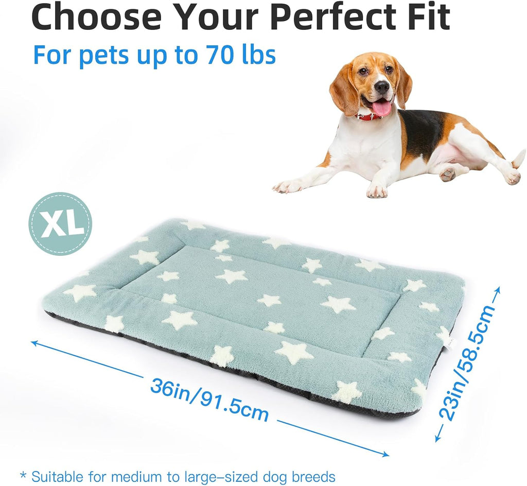 Mora Pets Dog Crate Pad Washable Dog Bed for Crate Flat Cat Pet Kennel Mat
