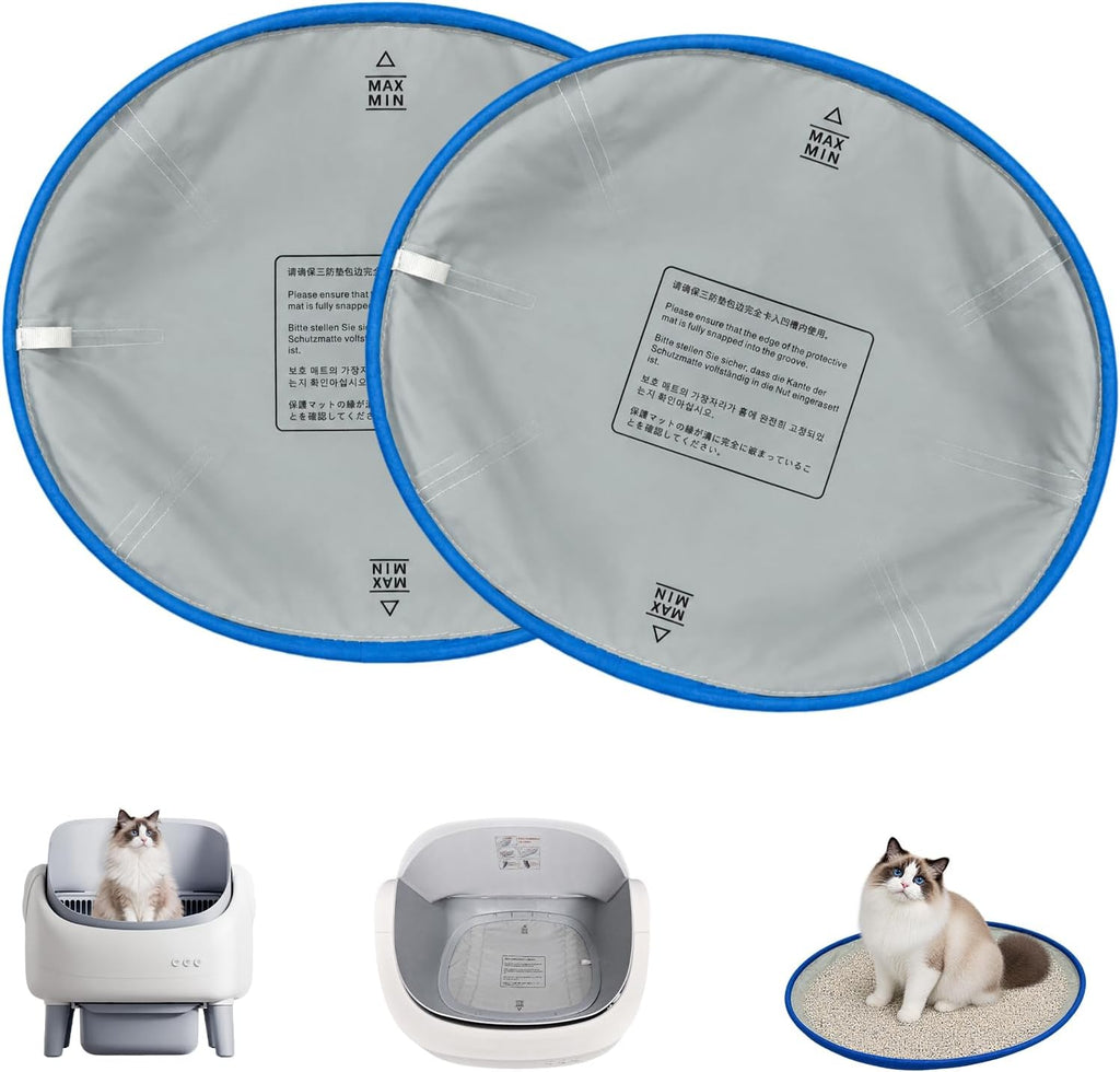 2 Pack Waterproof Cat Liner Pad for Self-Cleaning Litter Box