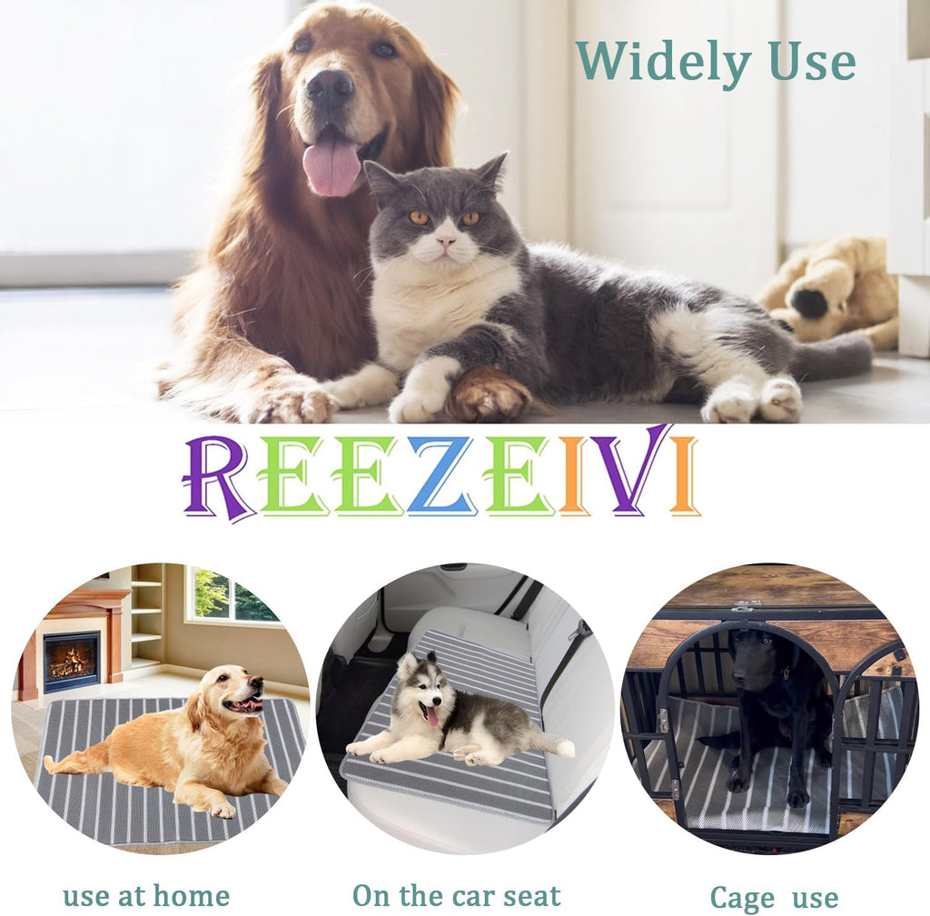 REEZEIVI Breathable 3D Air Mesh Pet Mat,Anti-Slip Bottom,Washable,22×16