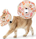 EXPAWLORER Cat Cone Collar Soft,Adjustable Waterproof Flower Style Neck