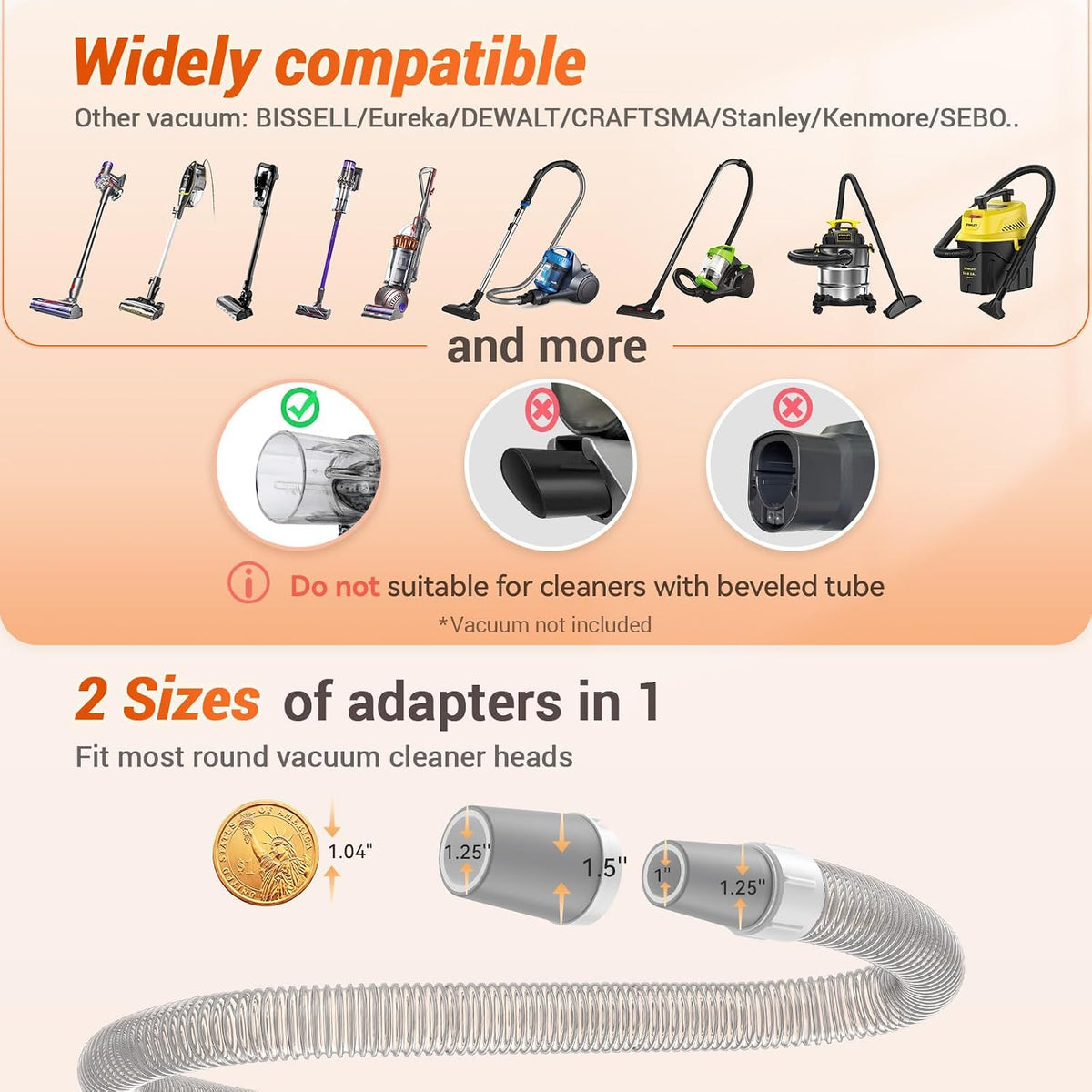 Afloia Dog Brush Vacuum Attachment for Dogs and Cats