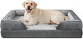 INVENHO Jumbo Orthopedic Dog Bed for Extra Large Dogs, Waterproof, Egg-Crate Foam Dog Couch Bed with Washable Removable Cover, Waterproof Lining and Nonskid Bottom