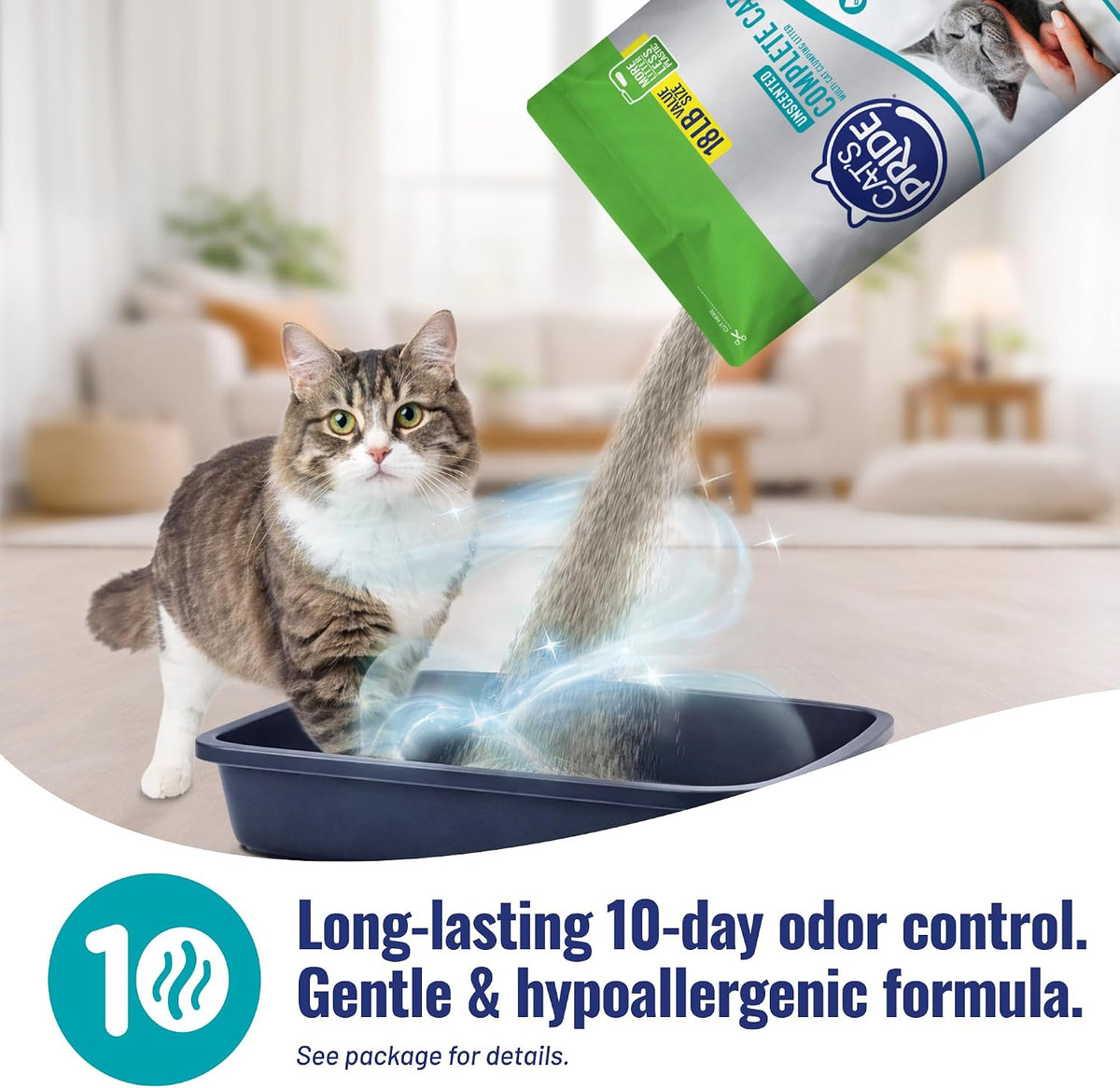 Cat's Pride Complete Care Hypoallergenic Unscented Litter 18lb