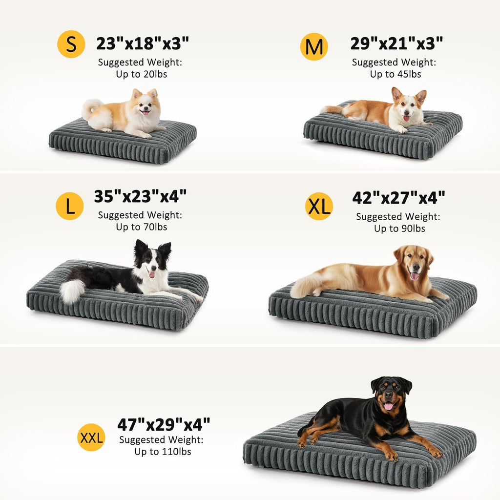 FURTIME Orthopedic Dog Beds Large Sized Dog, Washable Pet Dog Bed for Crate
