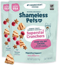 Shameless Pets Crunchy Cat, Natural Kitty Treats for Cats with Digestive Support with Real Chicken, Healthy Flavored Feline Snacks - Cran You Say Chicken (Pack of 2)