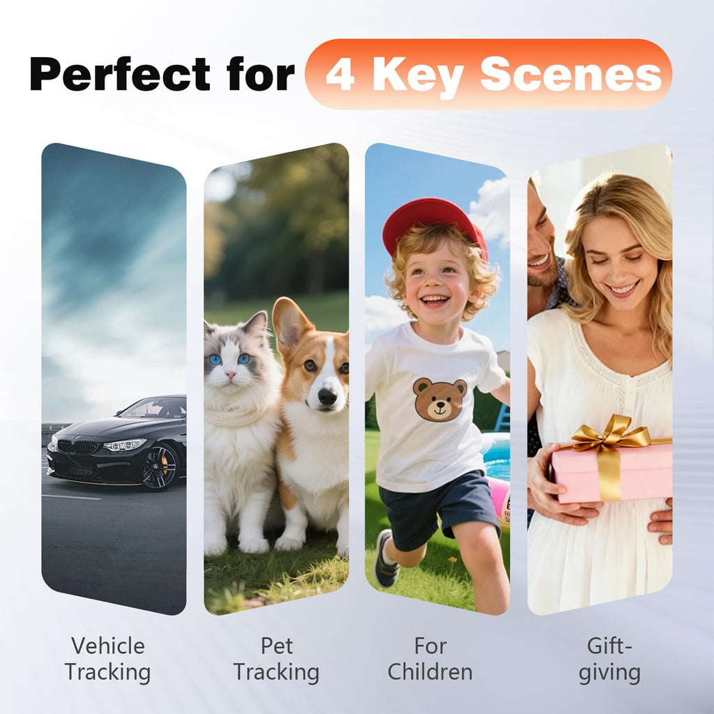Pet GPS Tracker for Dogs & Cats, Smart GPS Collar with Real‑Time Tracking
