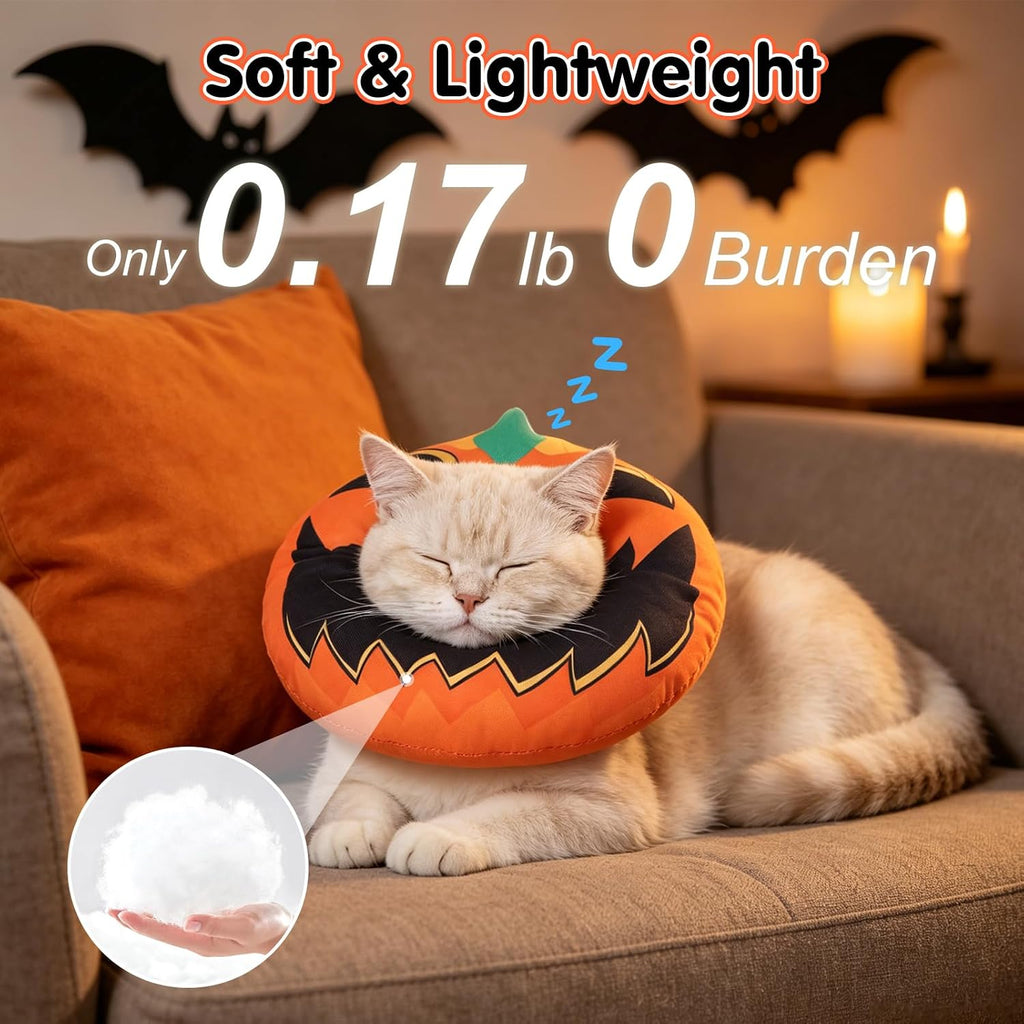 BEAUTYZOO Cat Cone Collar Soft, Waterproof and Anti-Licking, Halloween
