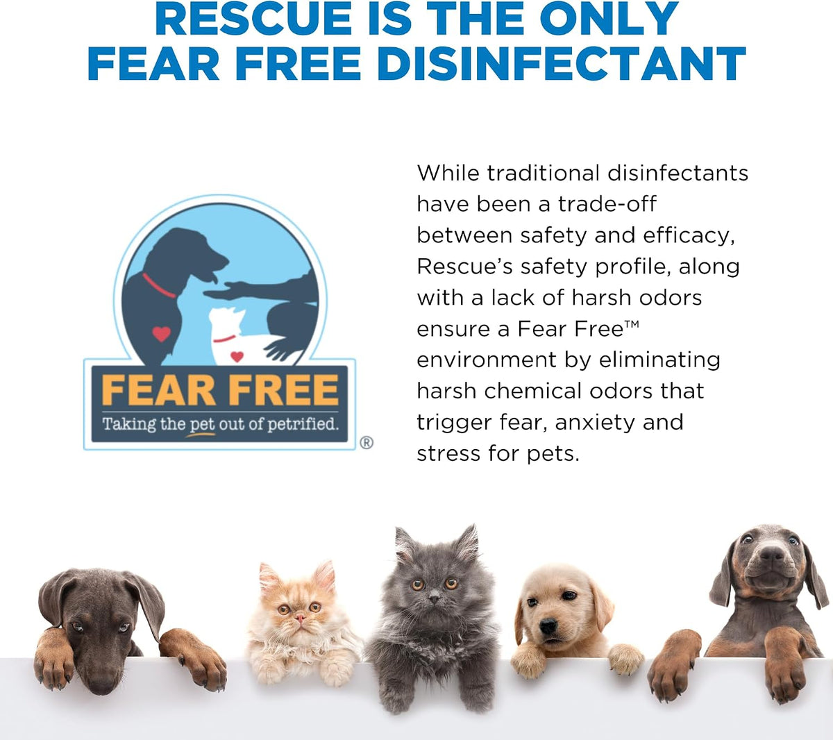 REScue One-Step Disinfectant Cleaner & Deodorizer Wipes for Vet Use – Cleaner for Kennels, Litter Boxes, Vet Offices, Pet Grooming Surfaces – Extra Large Wipes, 160-Count Bucket Refill (1 Pack)