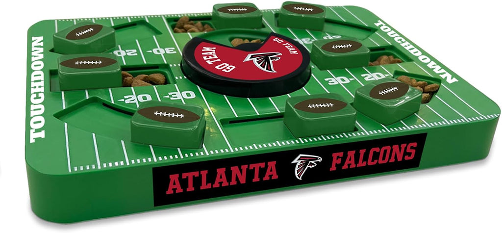 Pets First NFL Atlanta Falcons Large Puzzle Toy for Dogs, Slow Feeder Board for Pets, New Bigger Size, Interactive Doggie Treat Toy