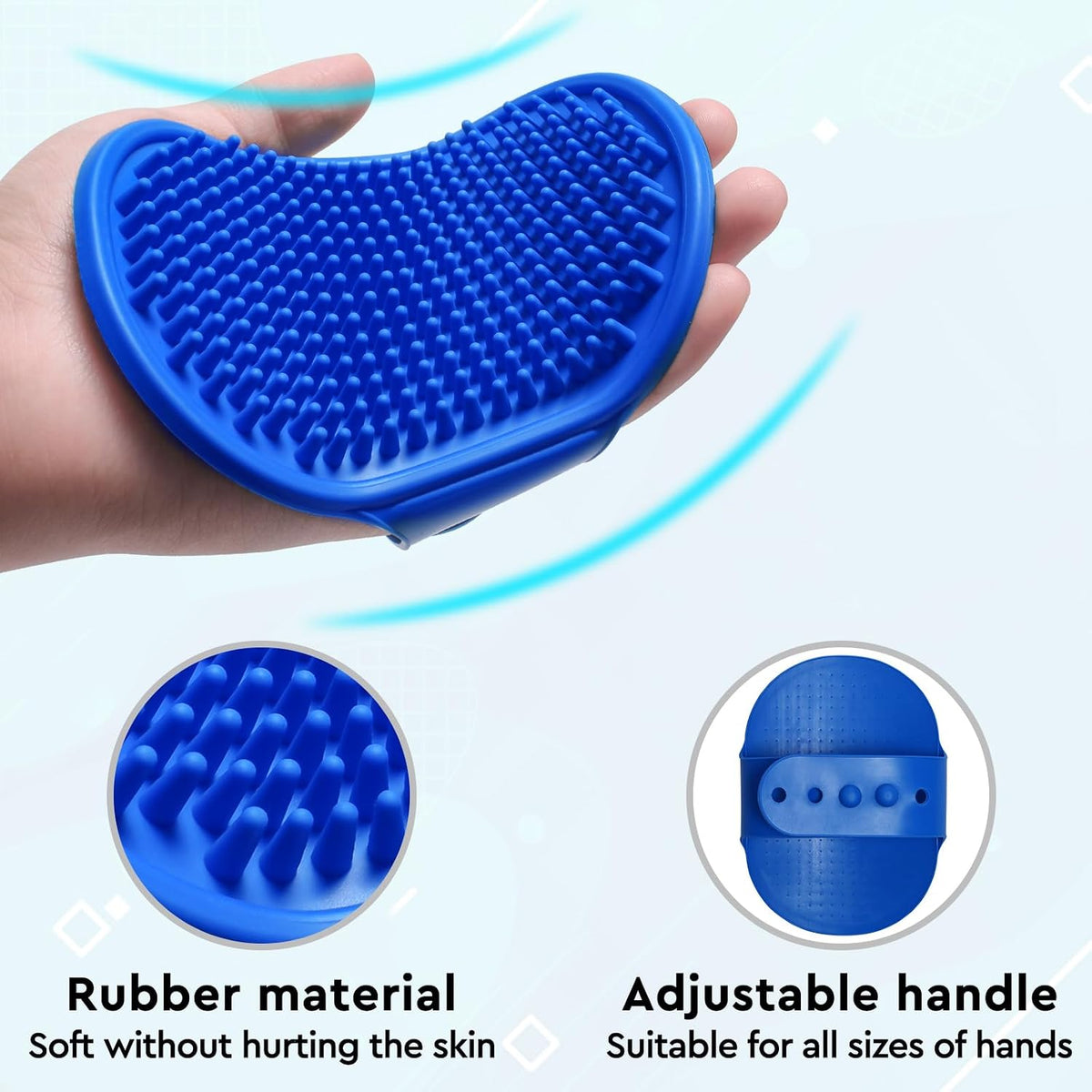 Cat Grooming Glove Brush, Self-Cleaning Slicker Pet Brush