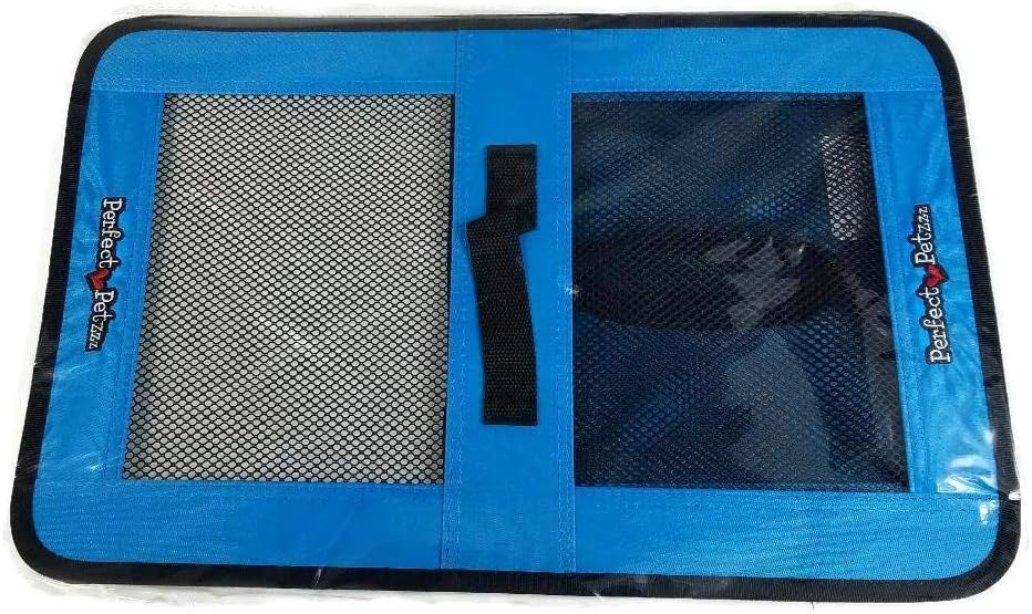 Pet Travel Bag for Originals & Minis, Small Pet Carrier w/Mesh & Nylon Lining, Dog Carrier for Medium Dogs, Versatile Kitten Carrier & Puppy Carrier, Easy to Clean, Blue - Perfect Petzzz