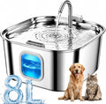 Dog Water Fountain for Large Dogs, 8L/270oz Stainless Steel Dog Bowl