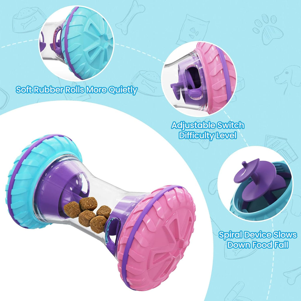 BoYoYo Interactive Dog Toys, Dog Puzzle Toys for Smart, Dog Enrichment Toy to Keep Them Busy, Rose
