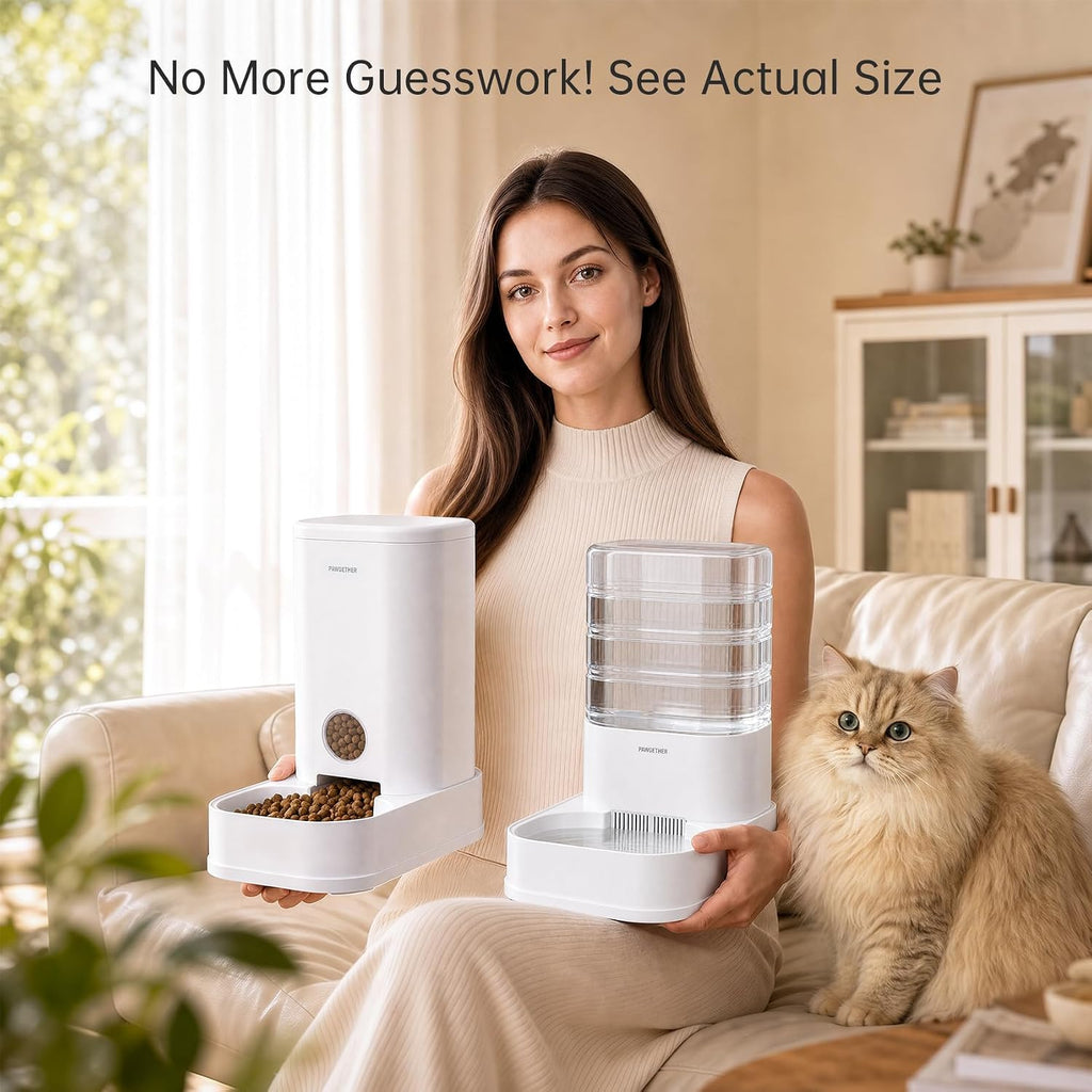 PAWGETHER® 6Pack Filters for PAWGETHER Gravity Pet Water Dispenser Cat Waterer Filter Keep Water Fresh and Clean