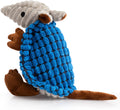 Hollypet Armadillo Squeaky Puppy Dog Toys for Small Medium Dogs, 8" | plush stuffed small dog squeak animal toy with unique grunt squeaker textured fabric for teeth cleaning toys