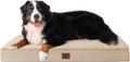 EHEYCIGA Orthopedic Dog Bed Large with Removable Washable Cover, 50IN Khaki