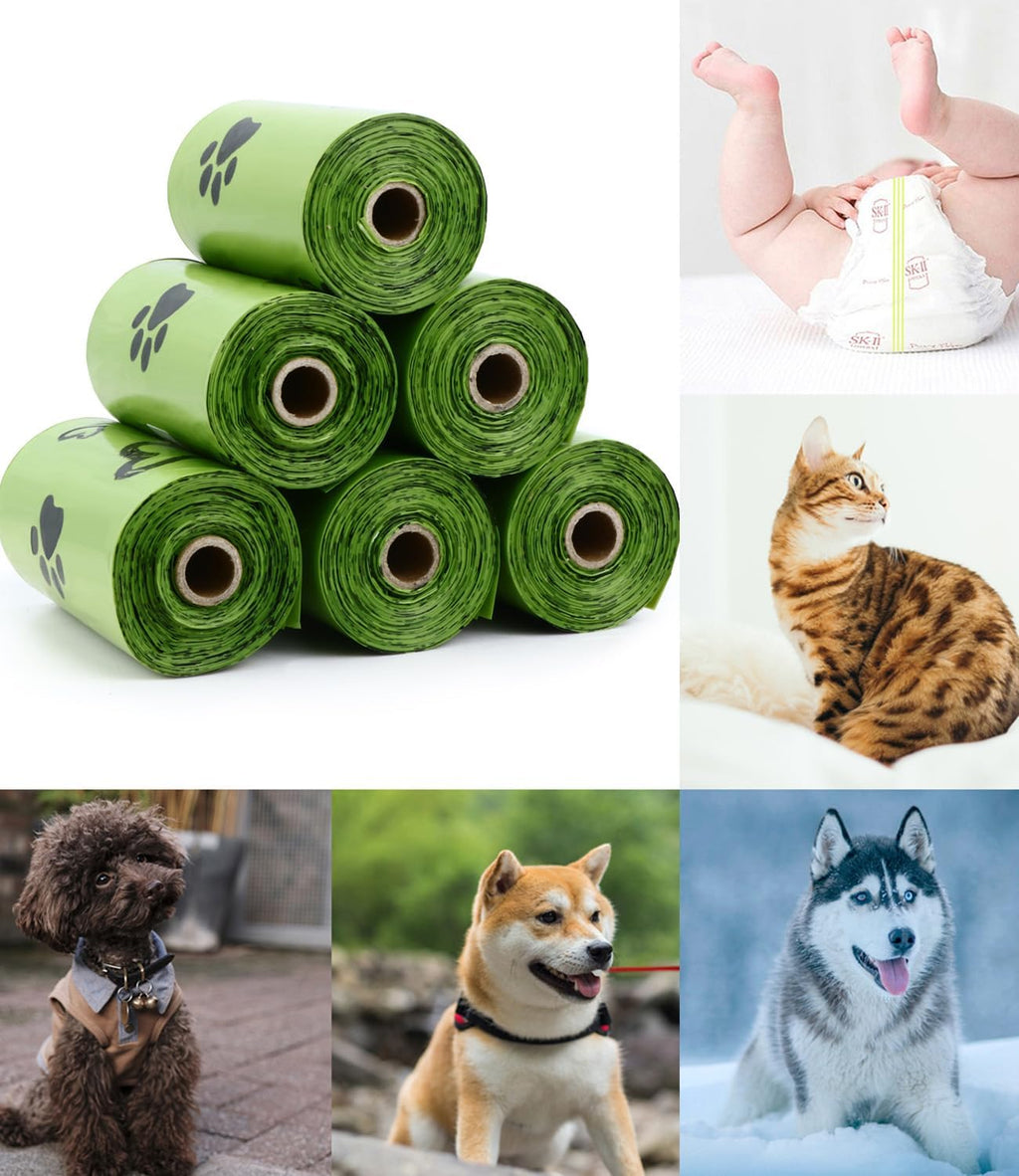 Dog Poop Bag Biodegradable 540 Count Dog Waste Bags with Dispenser Scented | Strong Large 9x13 inch Waste Refill Bags for Daily Dog Walks, Cat Litter Cleanup Outdoor Travel and Multi-Pet Households