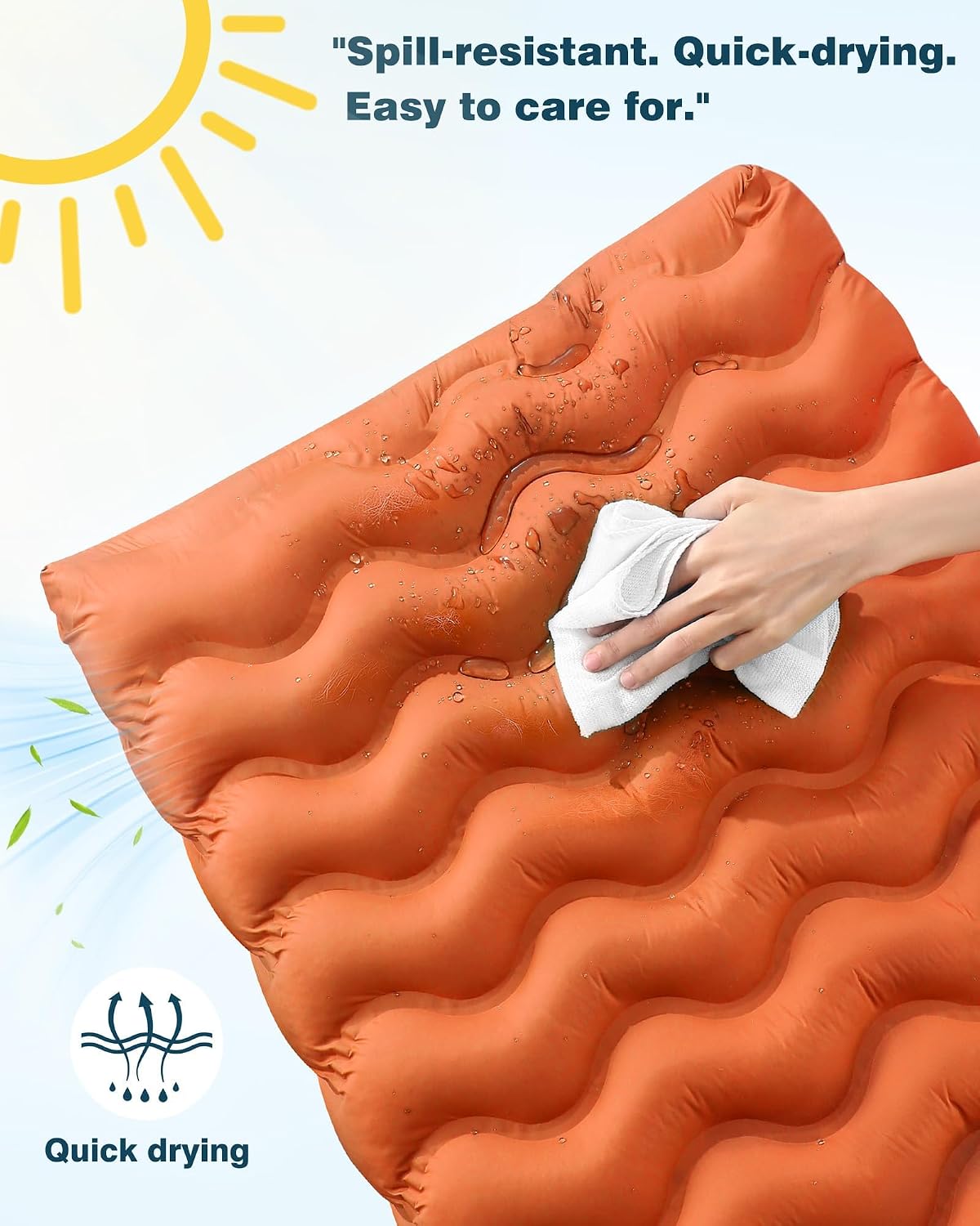 Washable Dog Bed, Cooling Dog Crate Bed Mat with Memory Foam, Water-Resistant Outdoor Dog Bed for Large Medium Small Dogs