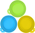 3 Pack Pet Food Can Covers, Silicone Can Lids for Dog & Cat Food