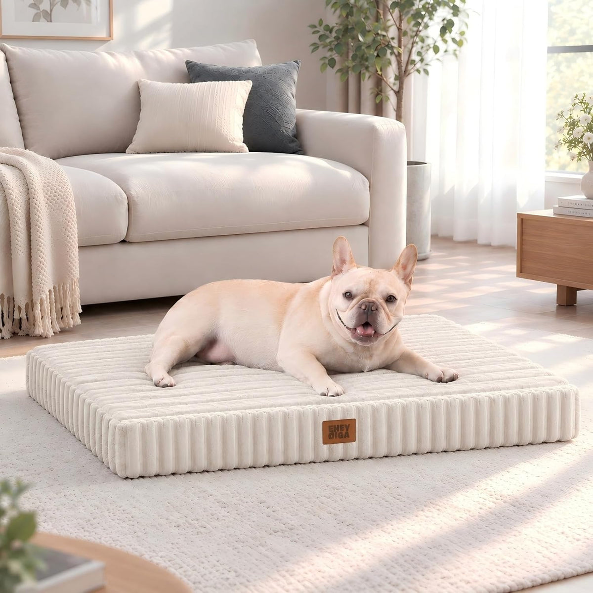 EHEYCIGA Orthopedic Dog Bed Medium Size Dog, 30"x20" Washable Pet Bed