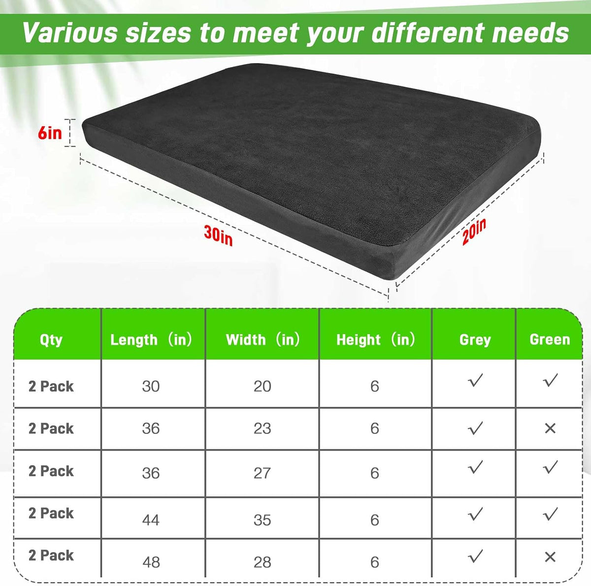 Dog Bed Covers Replacement Washable 100% Waterproof Soft Dog Bed Sheet Black 2 Pack 20" x 30" XS
