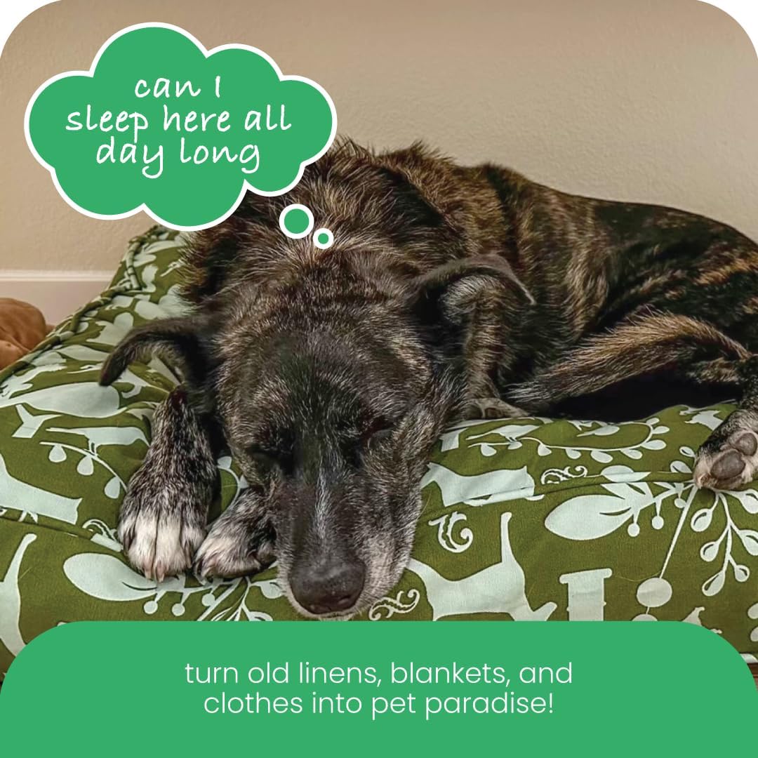 Molly Mutt Light Green Dog Bed Cover, Non-Toxic & 100% Cotton, 36"x45"x5"