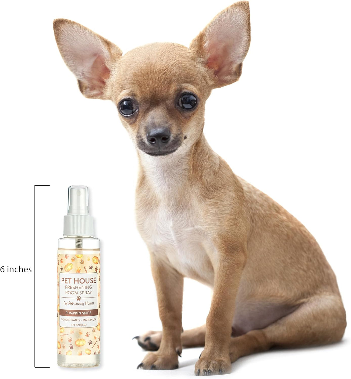 Pumpkin Spice Concentrated Room Spray for Pet Odor, Pack of 1
