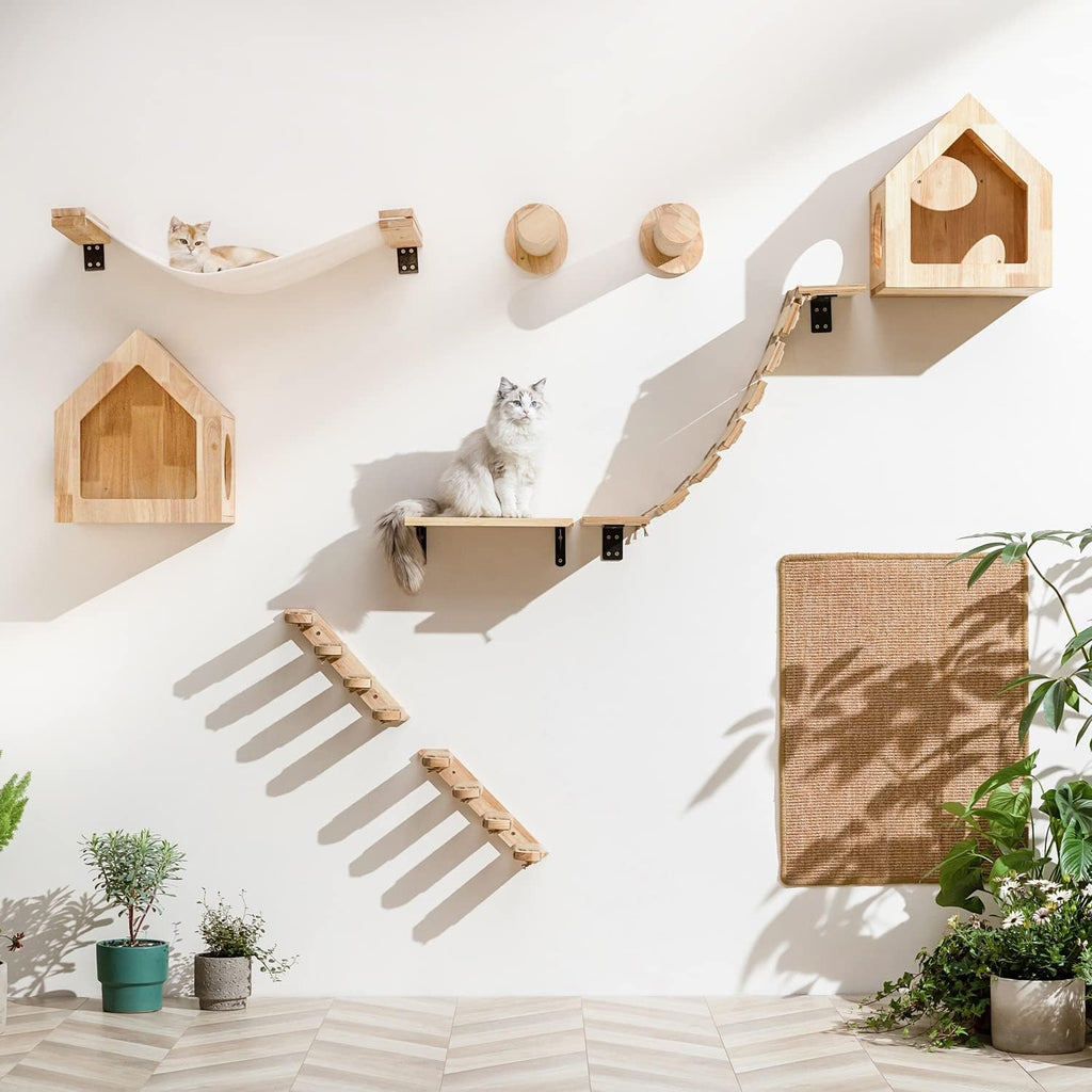 FUKUMARU Cat Wall Hammock, 34 x 13 inch Kitten Wall Furniture