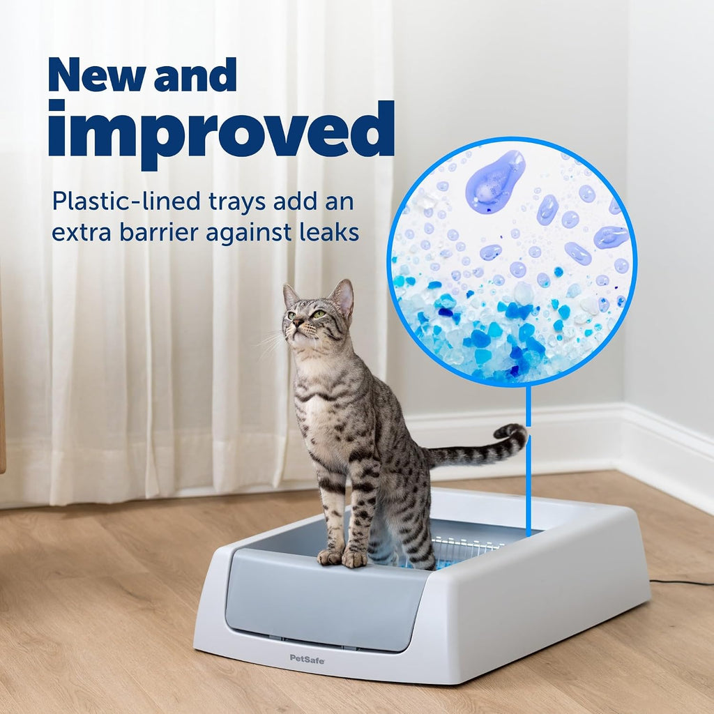 PetSafe ScoopFree Disposable Crystal Cat Litter Tray, Fresh Scent, 4-Pack