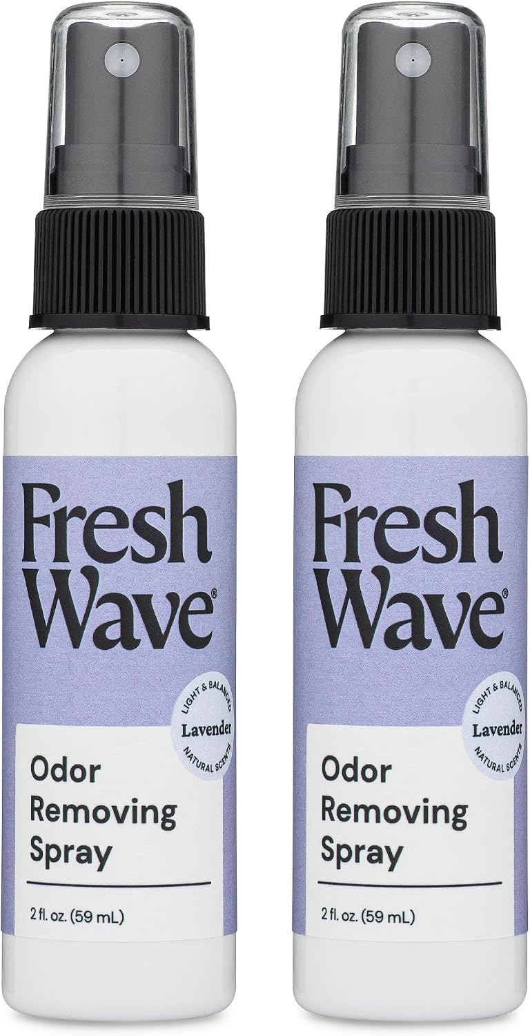 Fresh Wave Odor Eliminator Room Spray, 2 oz Travel Size, 2-Pack, Lavender