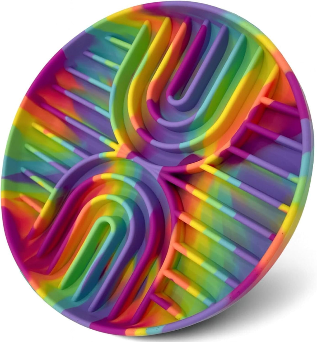 Silicone Slow Feeder Dog Bowls for Small Dogs & Puppies, Slow Eating Bowl