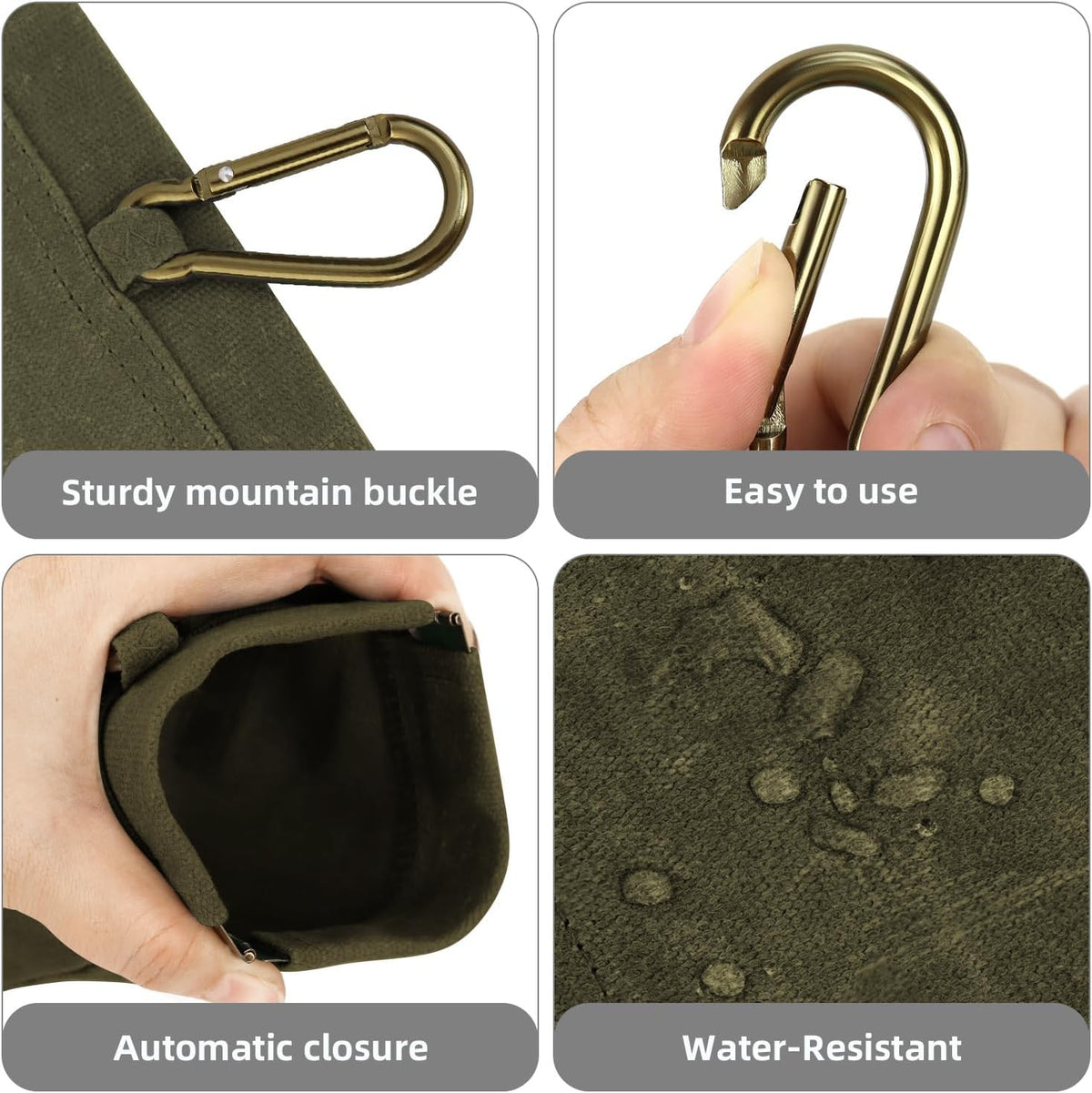 1 Pcs Pocket Pet Training Pouch,Dog Treat Pouch (Olive drab)