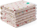Luciphia 1 Pack 3 Blankets Super Soft Cute Dot Pattern Pet Blanket Flannel Throw for Dog Puppy Cat Medium(30x20), Brown
