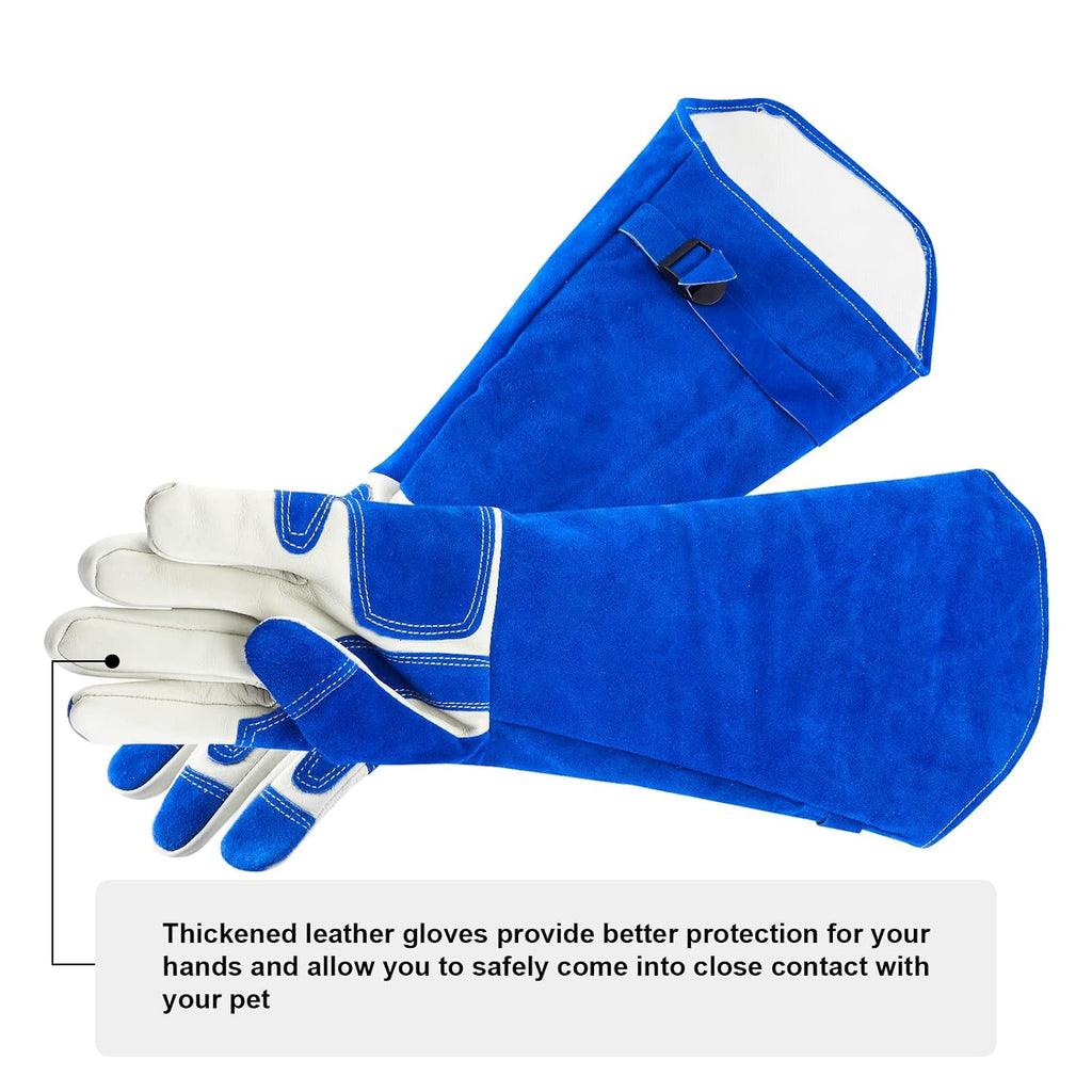 AOWPFVV Animal Handling Gloves Bite Proof for Dogs,Cats, 23.6in Large