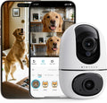 VIRTAVO AI Pet Camera Indoor with Phone App for Dog, Cat, Puppy, Dual-Lens