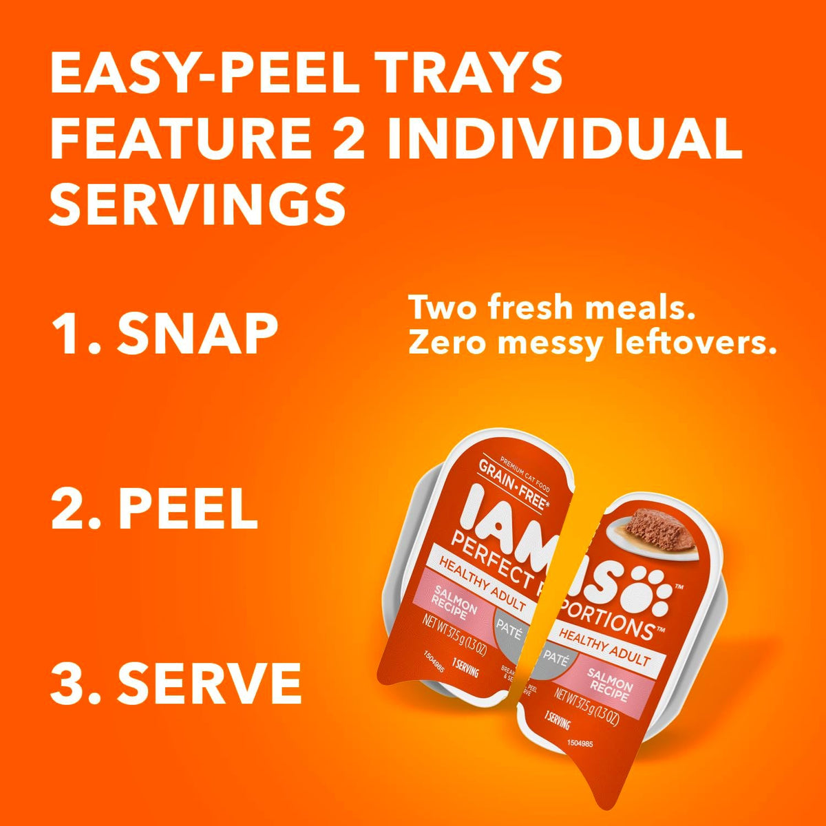 IAMS Perfect Portions Healthy Adult Pate Wet Cat Food, Variety, 24 Count