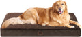 EHEYCIGA Orthopedic Dog Bed Large with Removable Washable Cover, 44IN Brown