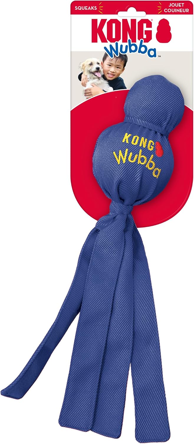 KONG Wubba Extra Large Dog Toy 2 Pack – Durable Interactive Tug & Toss Toy