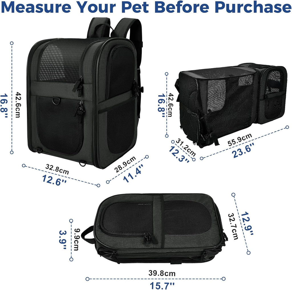 Apollo Walker Cat Backpack Carrier, Support Frame, 16 lb Weight Capacity