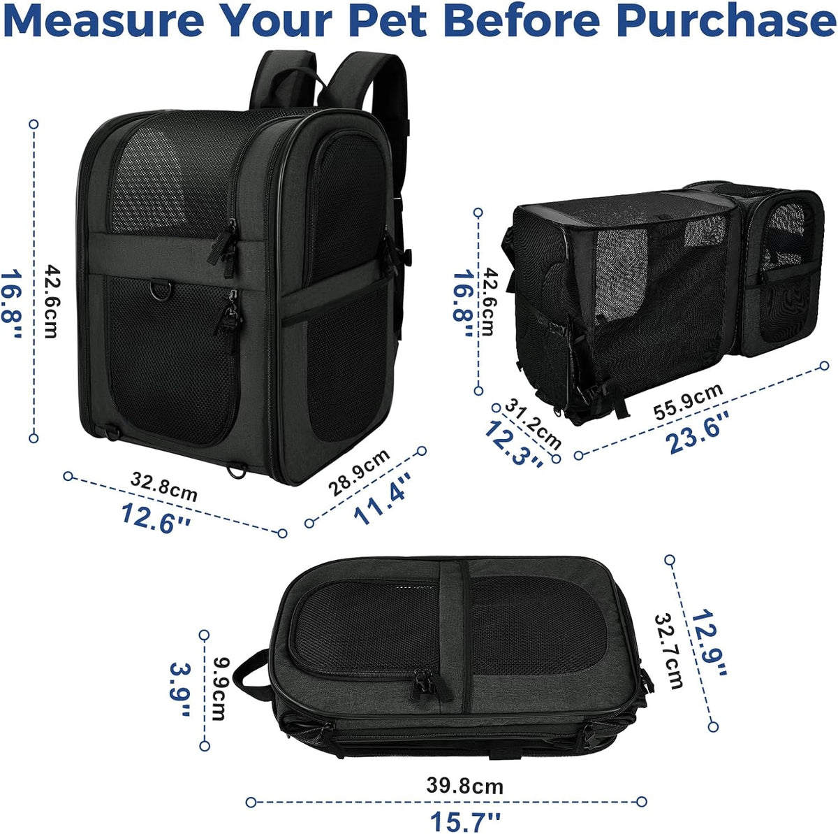 Apollo Walker Cat Backpack Carrier, Support Frame, 16 lb Weight Capacity