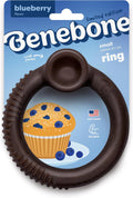 Benebone Ring Dog Chew Toy for Aggressive Chewers, Blueberry, Small | Durable, Super Chewer, Dog Bones, Long-Lasting, A Size for Every Dog, Keeps Them Busy