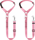 BWOGUE 2 Pack Dog Seat Belt for Car, Elastic Bungee Buffer Safety Seat Belt