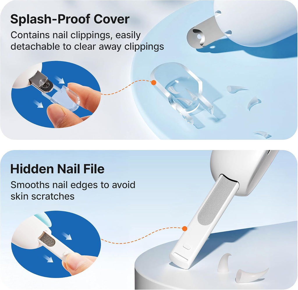 Potaroma Cat Nail Clipper, Adjustable Trimming Hole with Hidden Nail File