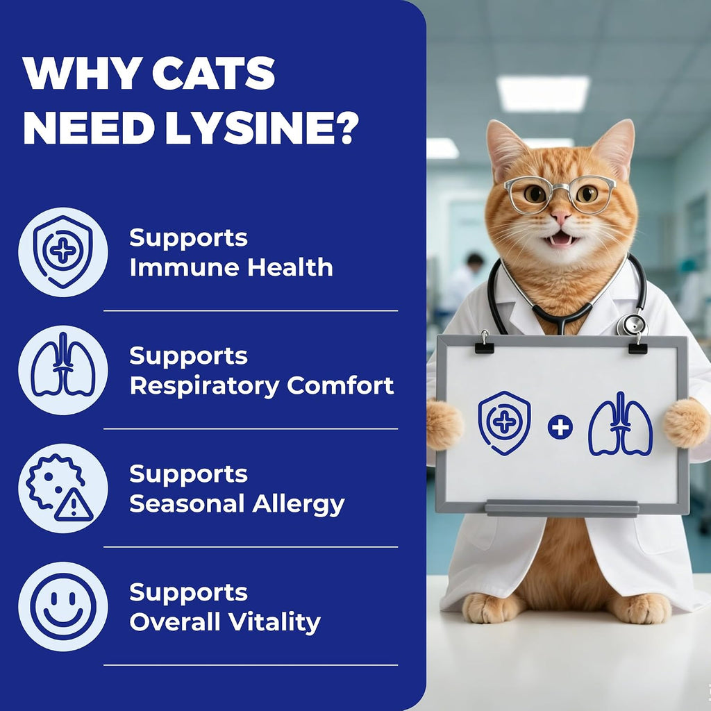Wellix 450 Bites L-Lysine Supplement for Cats with Taurine for Immune