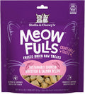 Stella & Chewy's Meowfulls Freeze Dried Cat Treats - Whitefish & Salmon Recipe - Raw Protein with Probiotics & Salmon Oil - 1 Calorie Per Treat - 1.5 oz