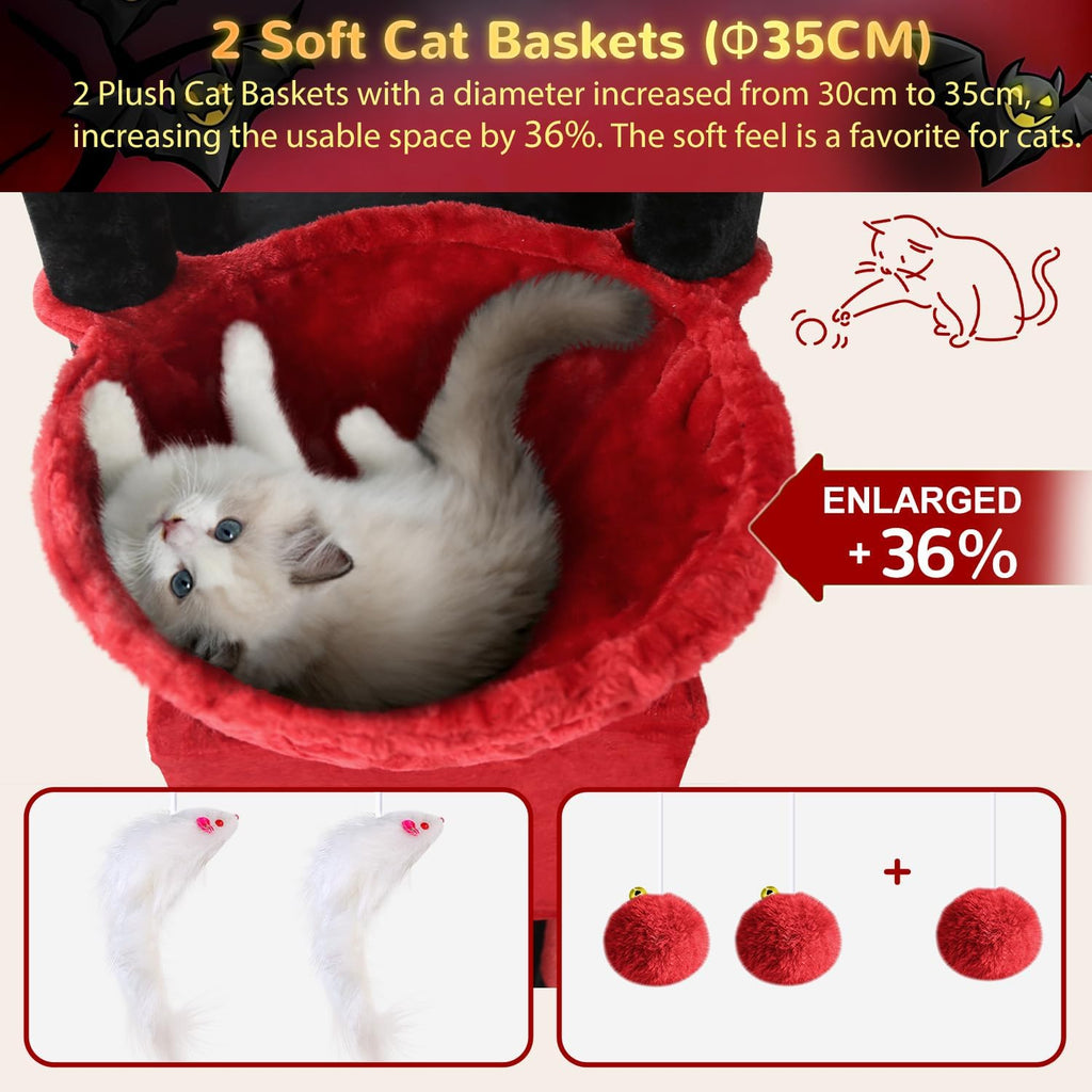 Globlazer S74E Pro Gothic Heavy Duty Maine Coon Cat Tree for Large Cats
